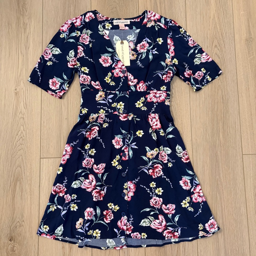 Floral Navy Dress